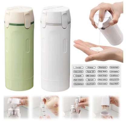 Dispensador de viaje 4 en 1, botellas de viaje portátil